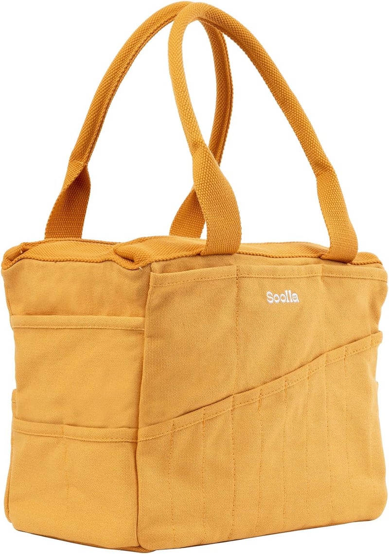 Soolla Studio Bag: Pottery Tool Bag & Craft Storage, Art Supply Organizer, Washable Tote, Knitting Yarn, Crochet Projects, 30 Pockets, 20+ Canvas Colors, Gift For Artists & Teachers (Sedona) - Image 2